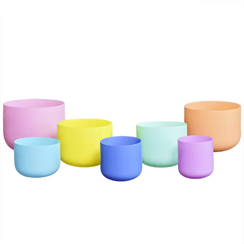 Pastel Crystal Singing Bowl Set for Meditation - Image 14