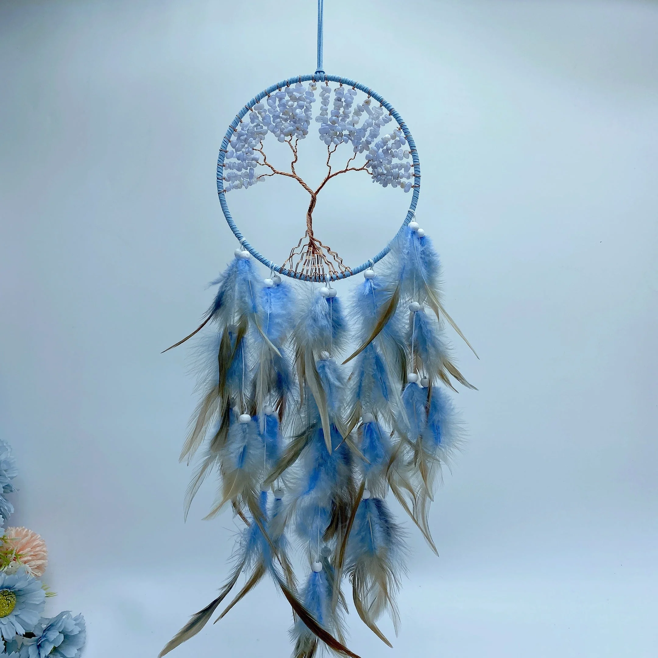 20-inch Mixed Crystal Tree Moon Dreamcatcher - Image 4
