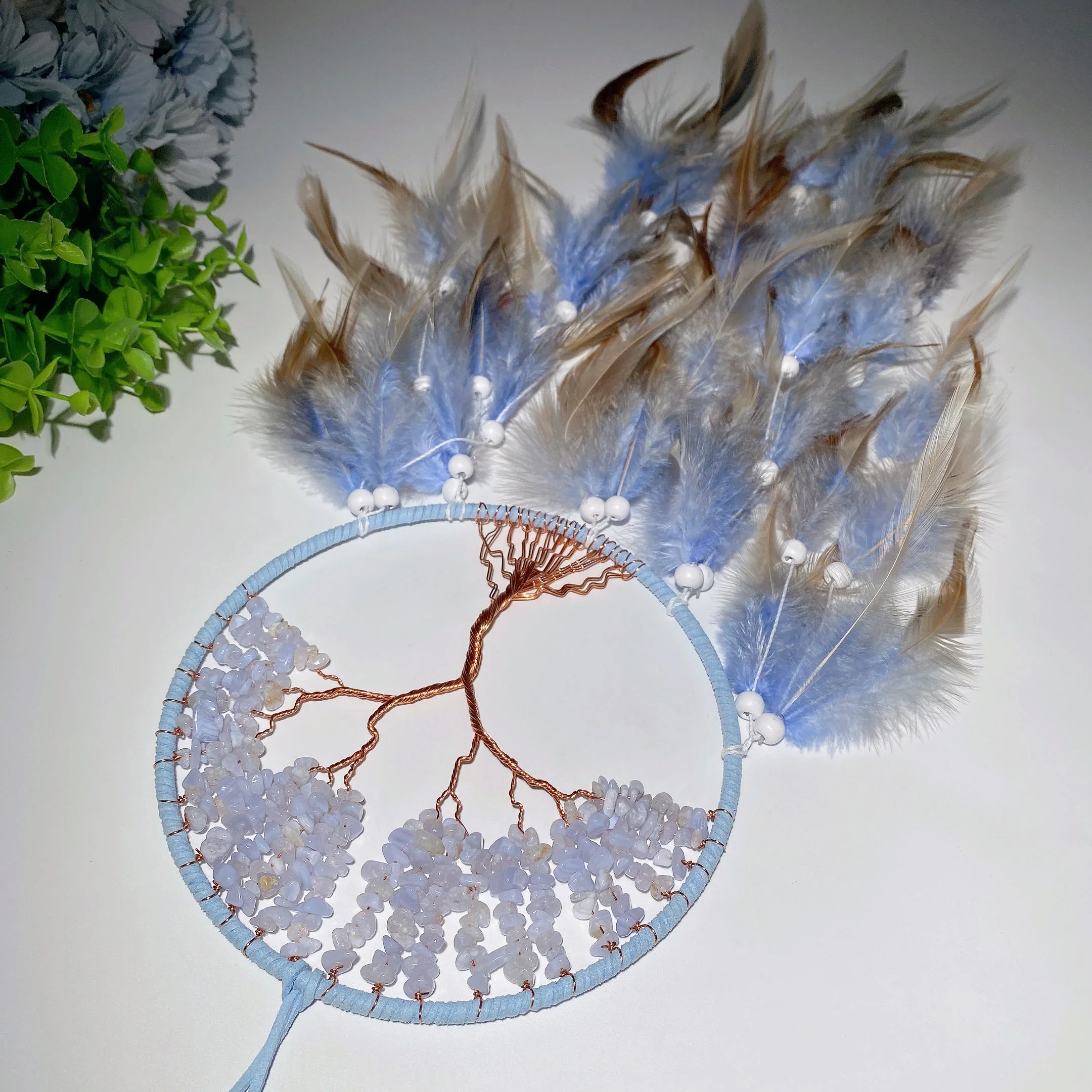 20-inch Mixed Crystal Tree Moon Dreamcatcher - Image 9