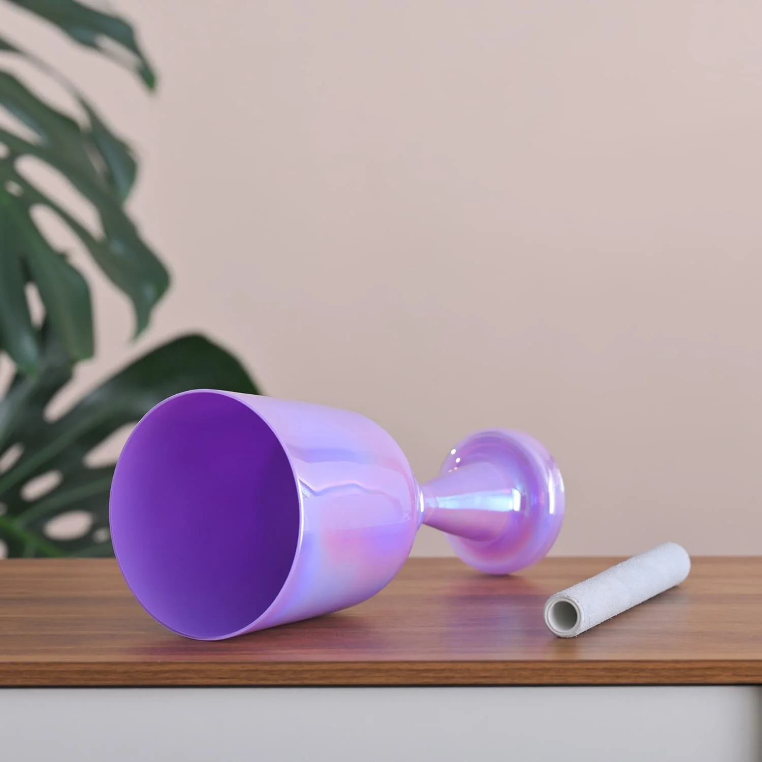 Purple Crystal Singing Chalice for Sound Meditation - Image 3