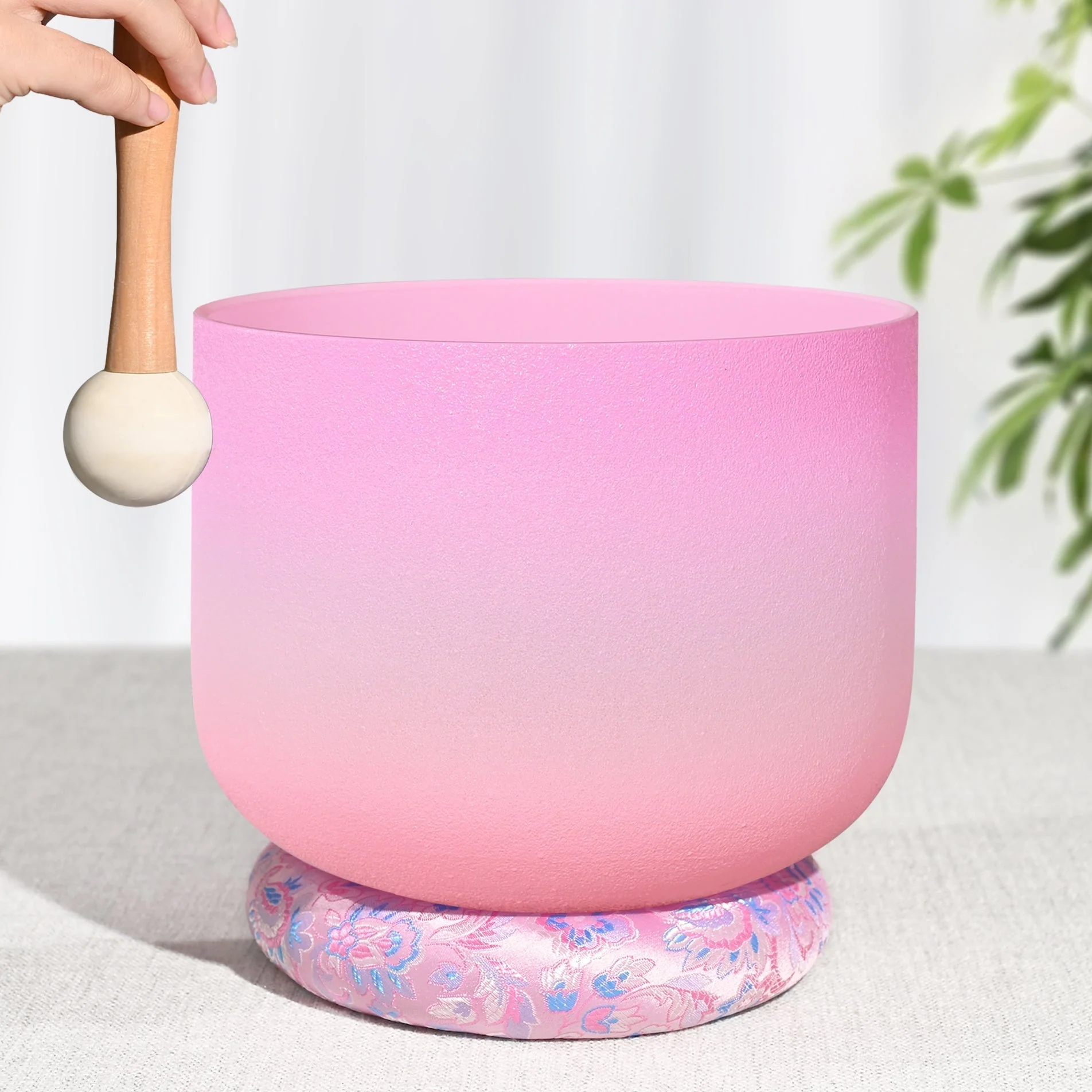 Heart Chakra Quartz Crystal Singing Bowl F Note - Image 7