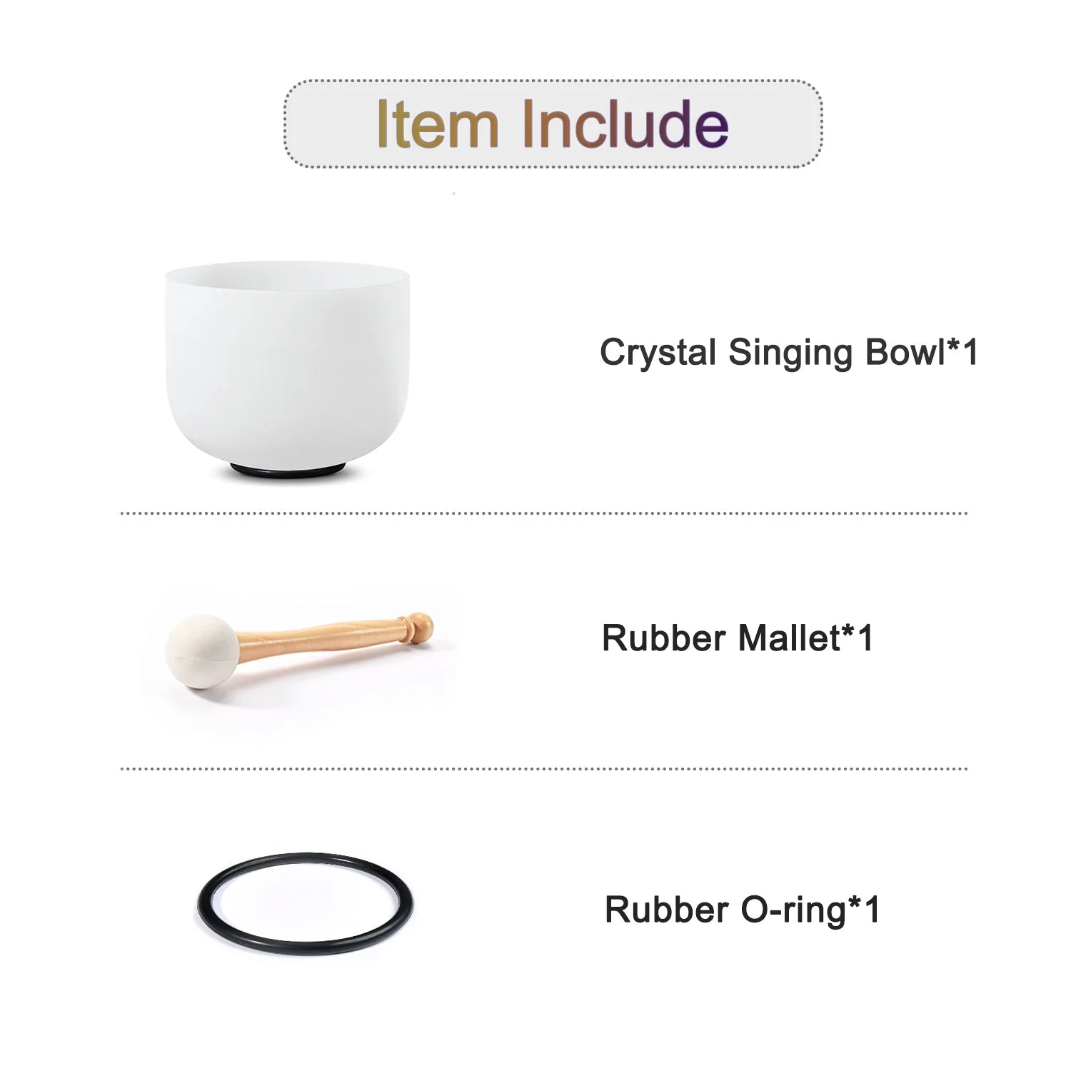 440 Hz White Crystal Singing Bowl - Sound Bowl 6-14 Inch - Image 11