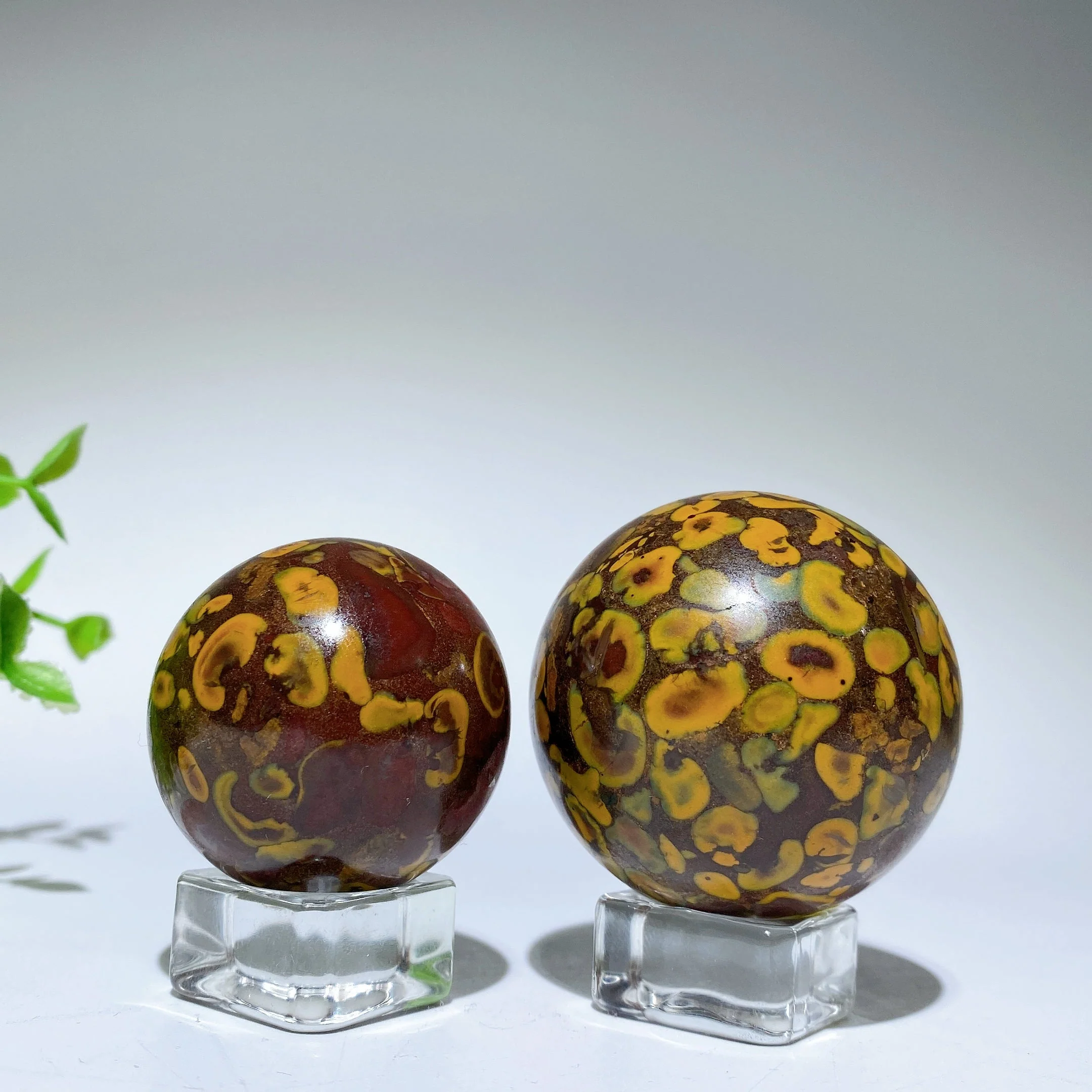 1.5-2 Inch Fruit Jasper Crystal Sphere for Healing and Energy - Image 3