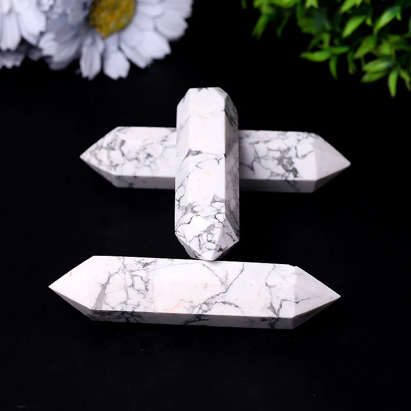 4.0 inch Howlite Double Terminated Crystal Healing Tower - Image 5