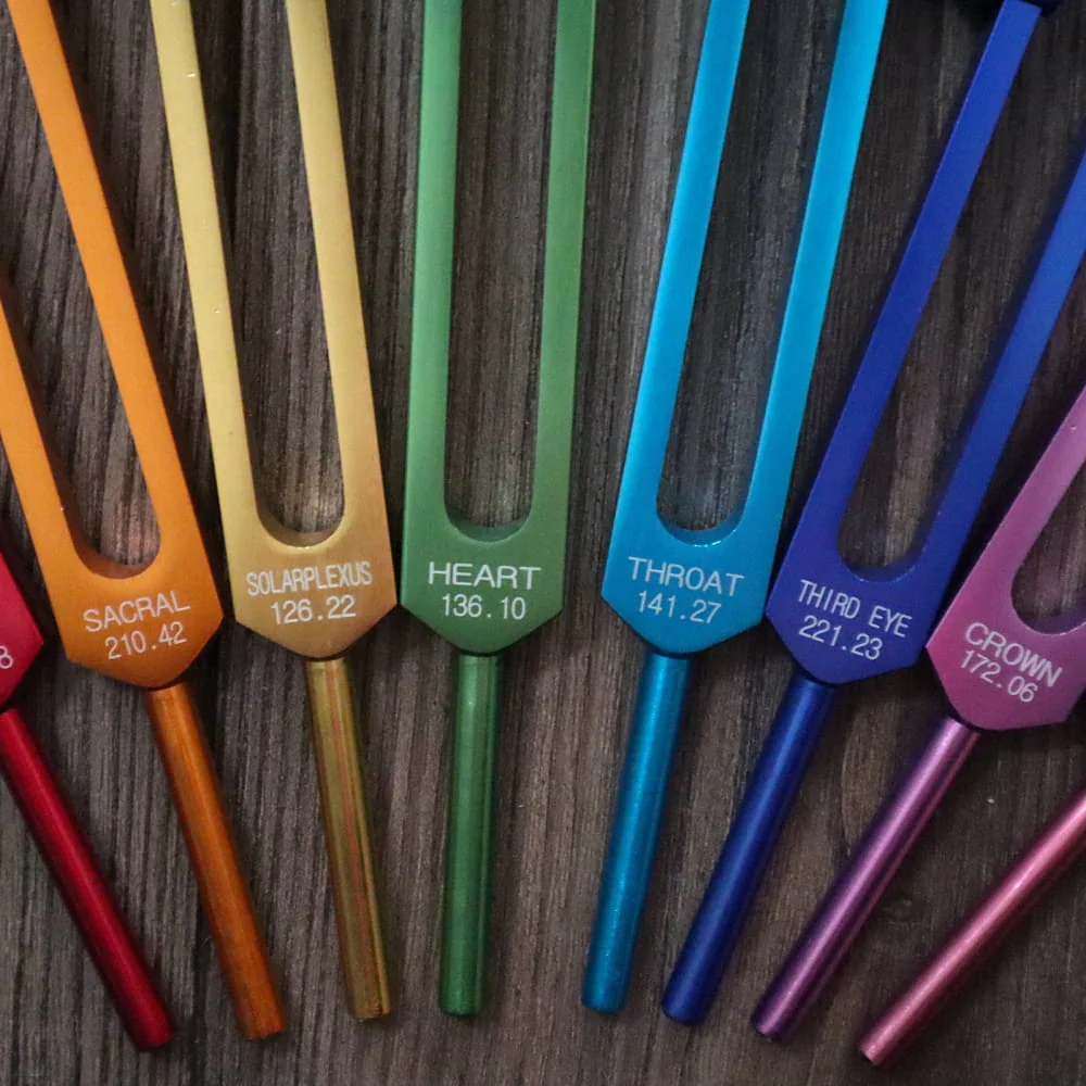 23pc Human Biology & Chakra Tuning Fork Set - Sound Vibration - Image 5