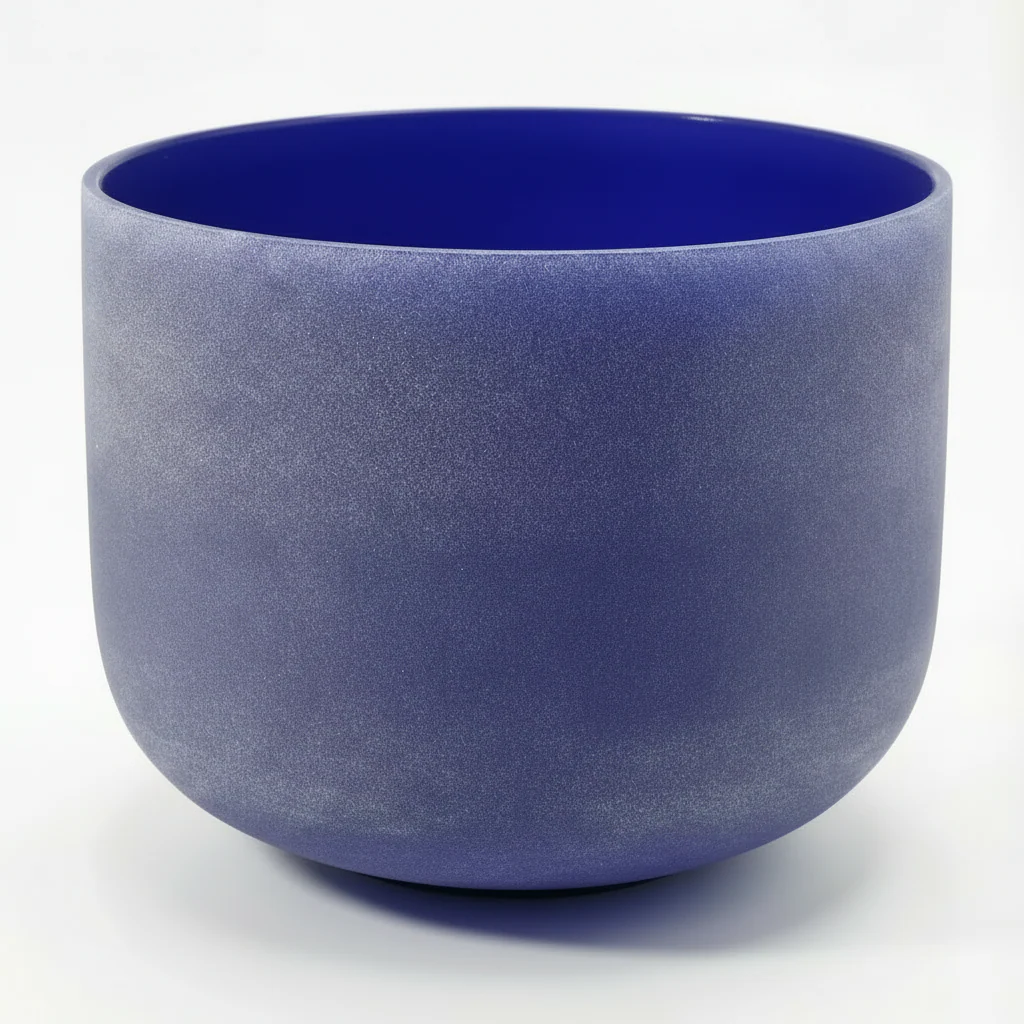 Third-Eye Chakra Crystal Singing Bowl - A Note Sound - Indigo - Image 12