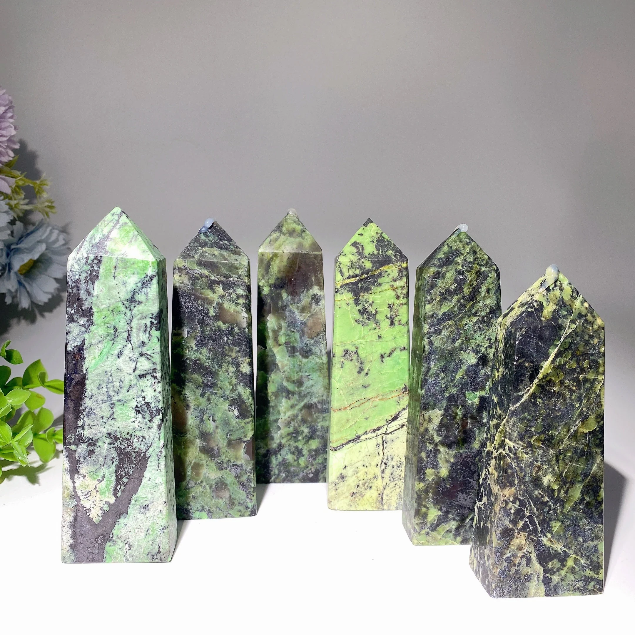 4.8-5.2in Jungle Turquoise Healing Crystal Tower - Image 3