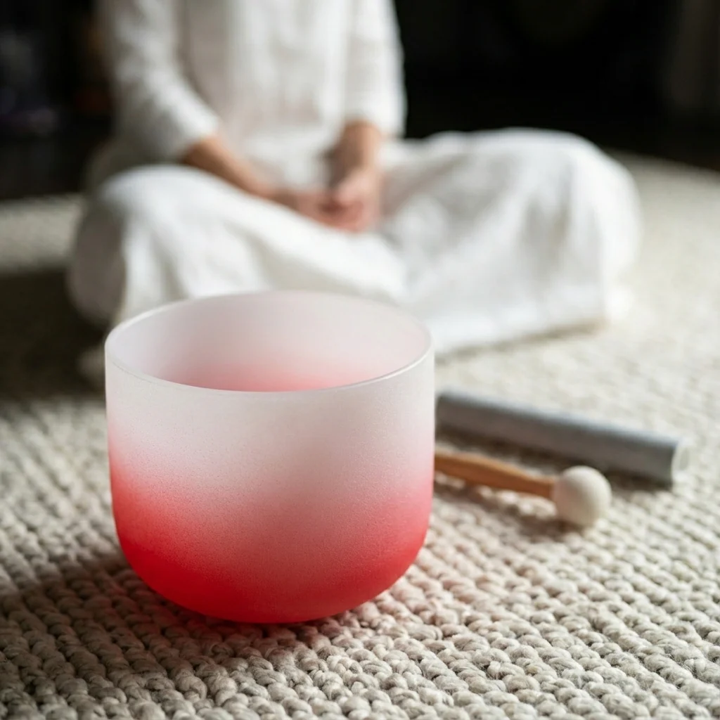 Crystal Singing Bowl - Root Chakra C Note Meditation Bowl - Image 4