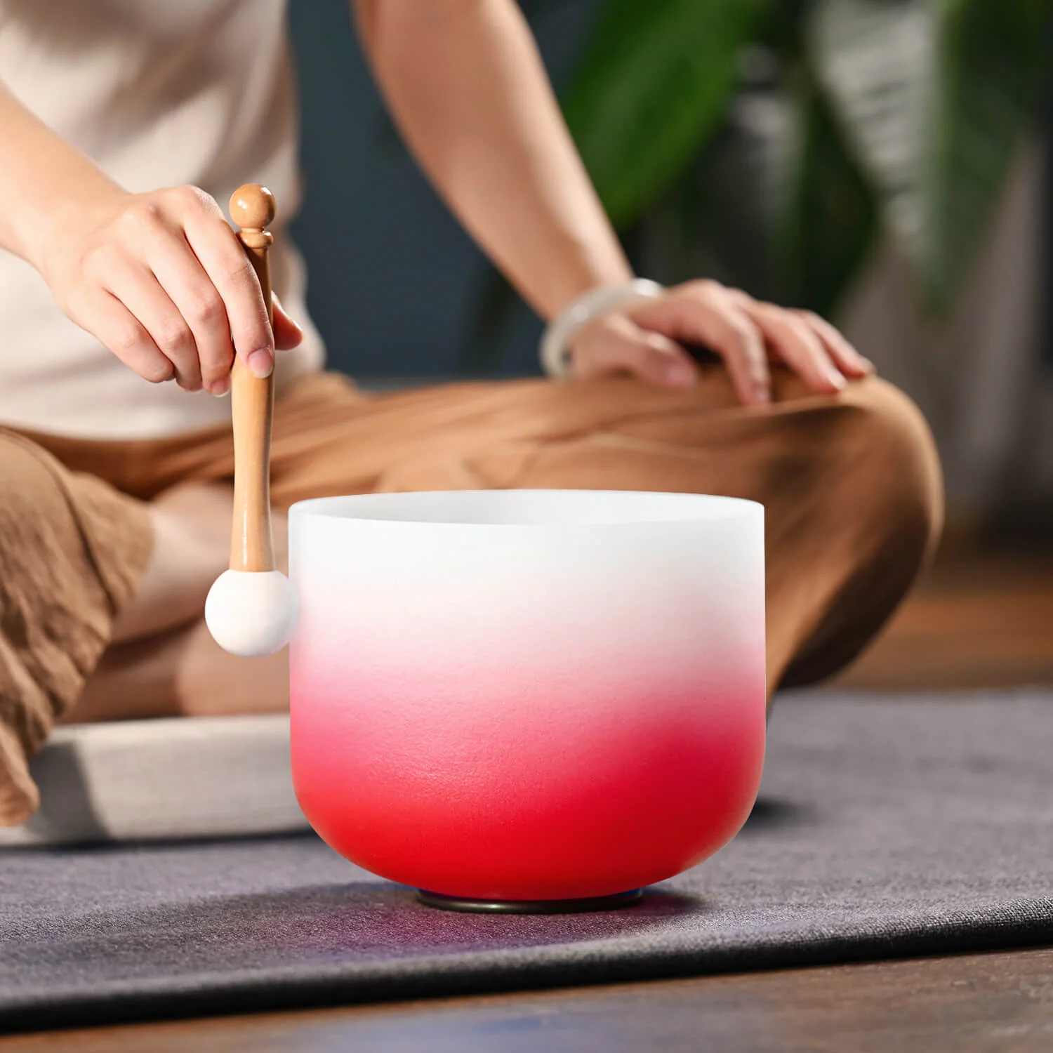 Crystal Singing Bowl - Root Chakra C Note Meditation Bowl - Image 6