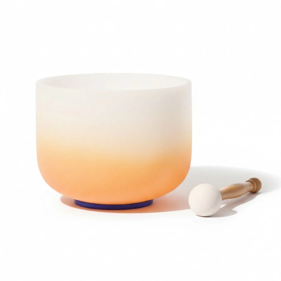 Crystal Singing Bowl - Sacral Chakra D Note Meditation Bowl - Image 12