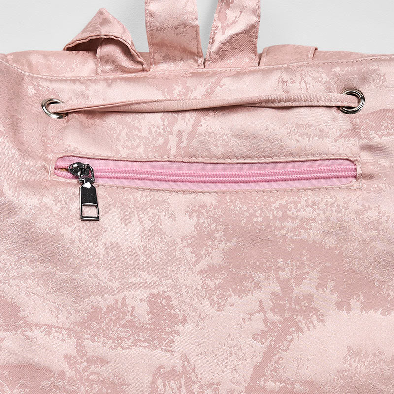 Pink Lotus Embroidered Backpack - Spiritual Apparel - Image 7