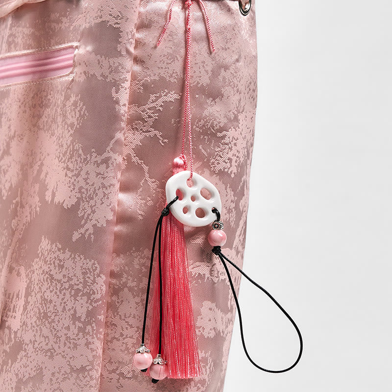 Pink Lotus Embroidered Backpack - Spiritual Apparel - Image 9