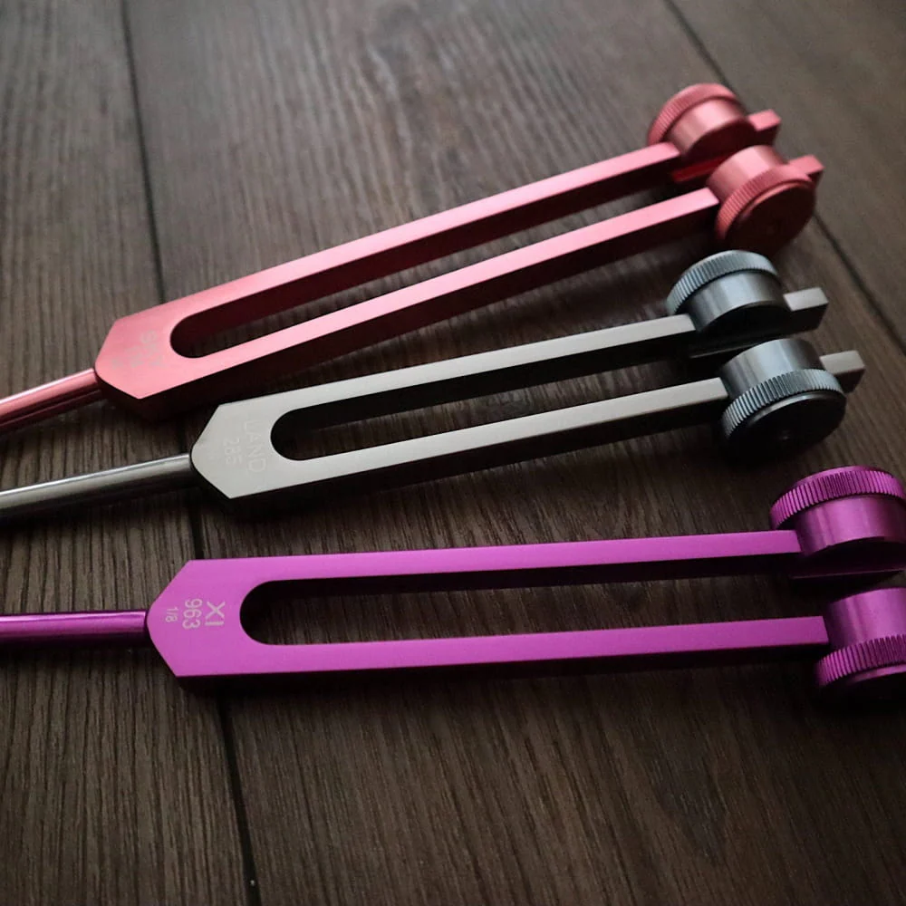 Professionally Tuned Solfeggio Forks 9pc Set - Chakra Engrams - Image 10