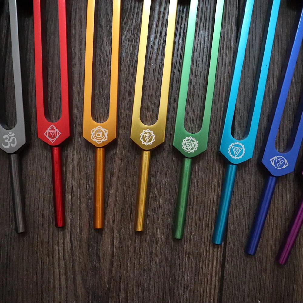 Professionally Tuned Solfeggio Forks 9pc Set - Chakra Engrams - Image 13