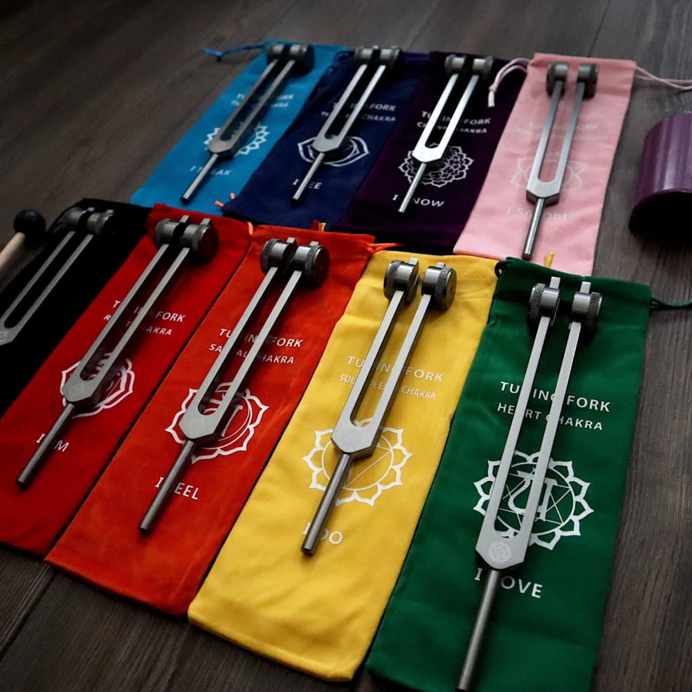 Solfeggio Tuning Fork Set - 9pc Chakra Tuning Fork for Healing - 0.25 - Image 10