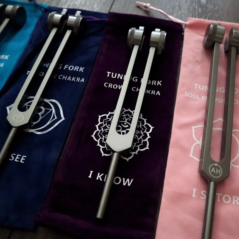 Solfeggio Tuning Fork Set - 9pc Chakra Tuning Fork for Healing - 0.25 - Image 9