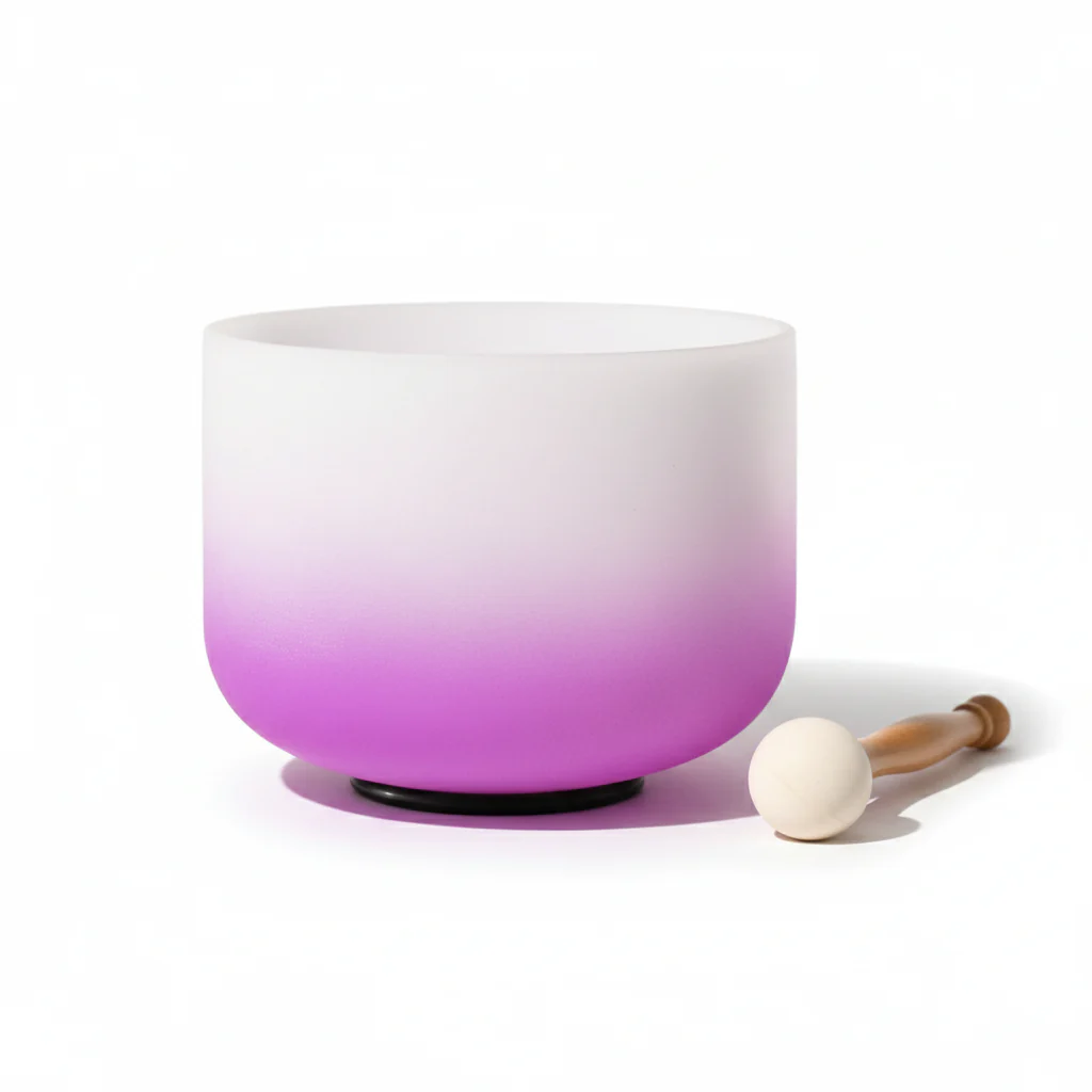 Crystal Singing Bowl - Crown Chakra B Note Meditation Bowl - Image 5