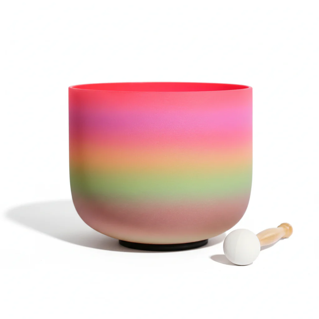 Rainbow Crystal Singing Bowl for Chakra Meditation - Image 13