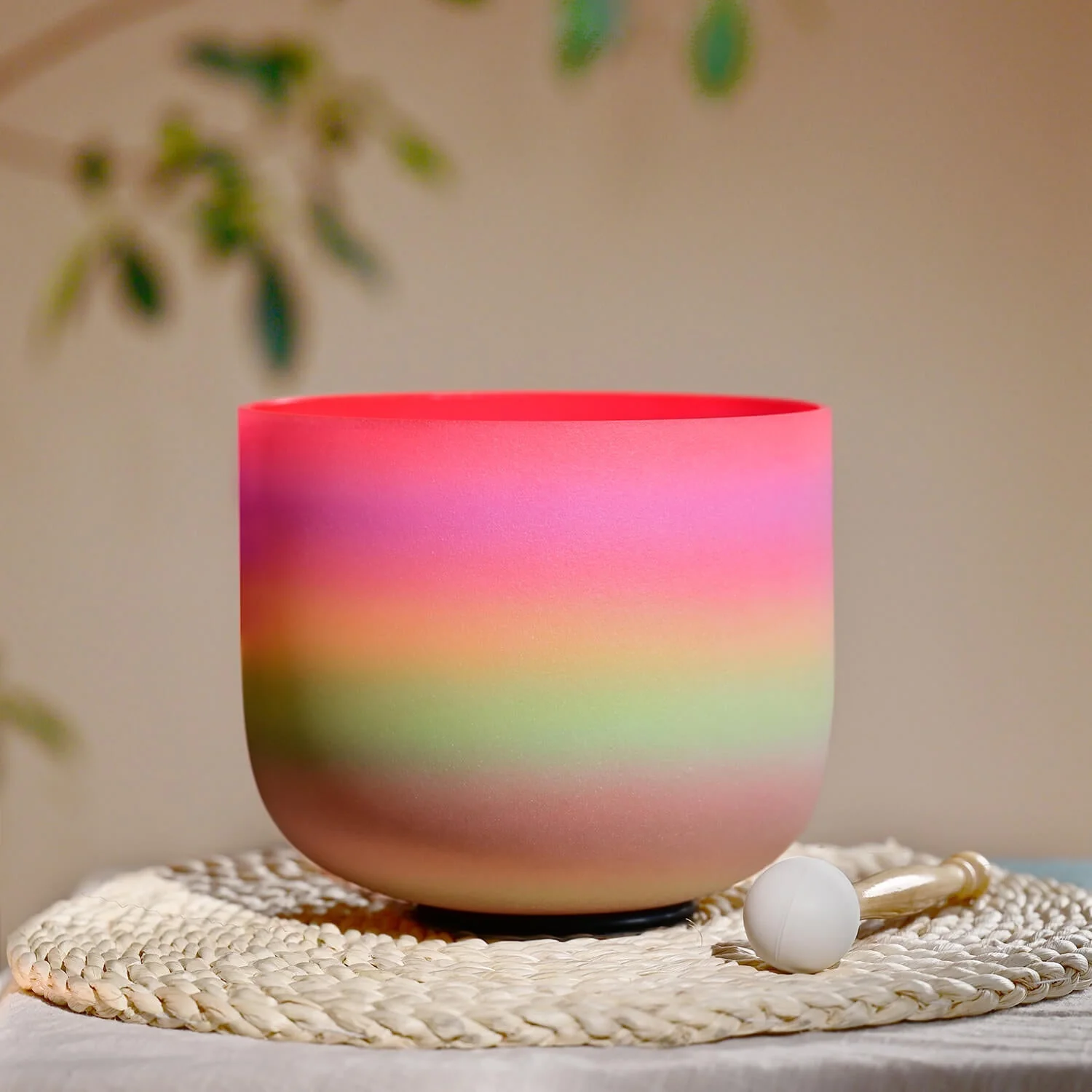 Rainbow Crystal Singing Bowl for Chakra Meditation - Image 5