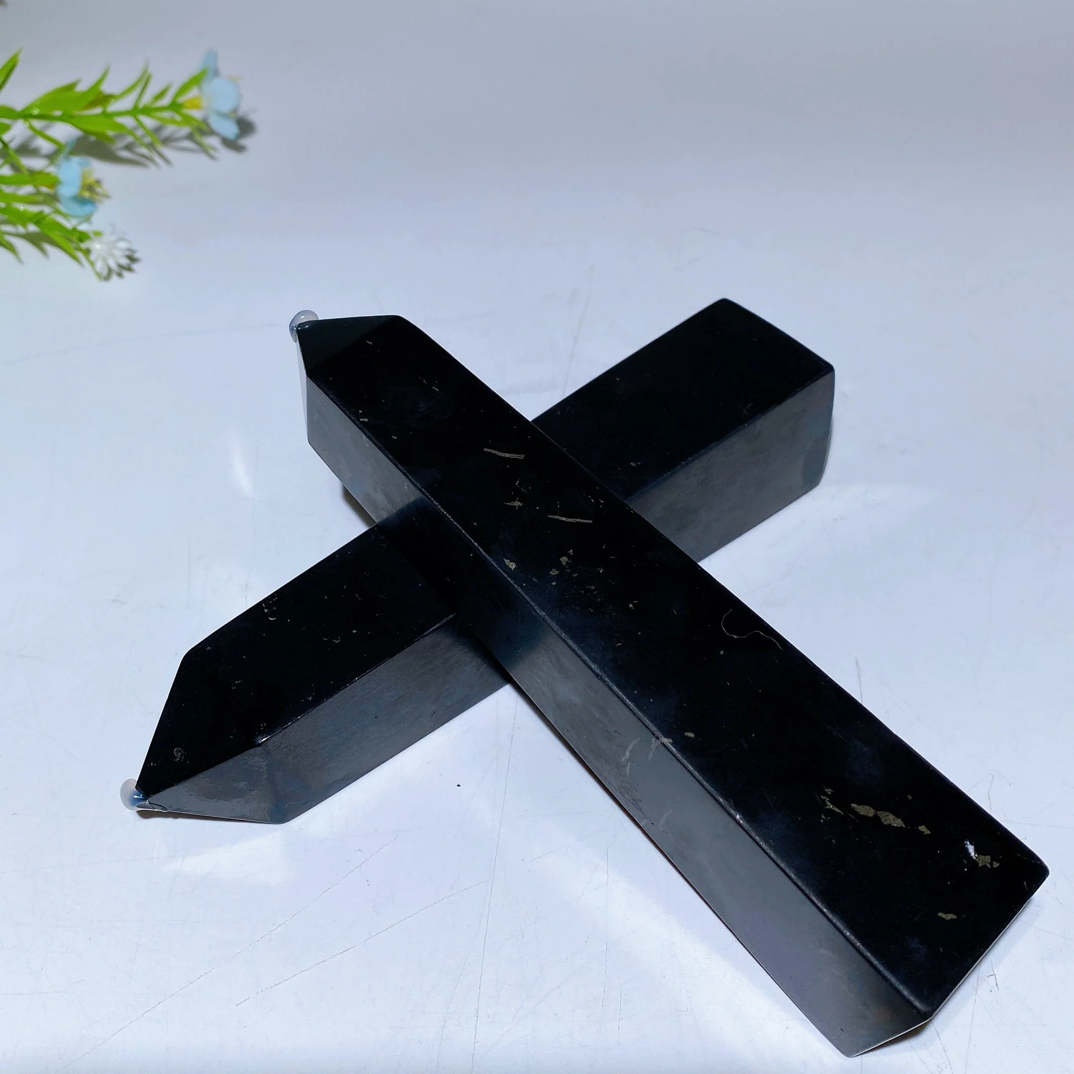 10cm and 15cm Schungite Crystal Healing Towers - Image 4