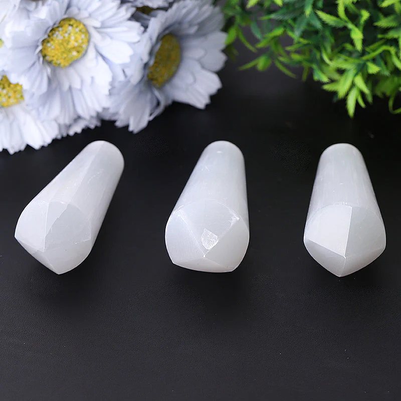 4-Inch Selenite Double Terminated Meditation Point - Image 3