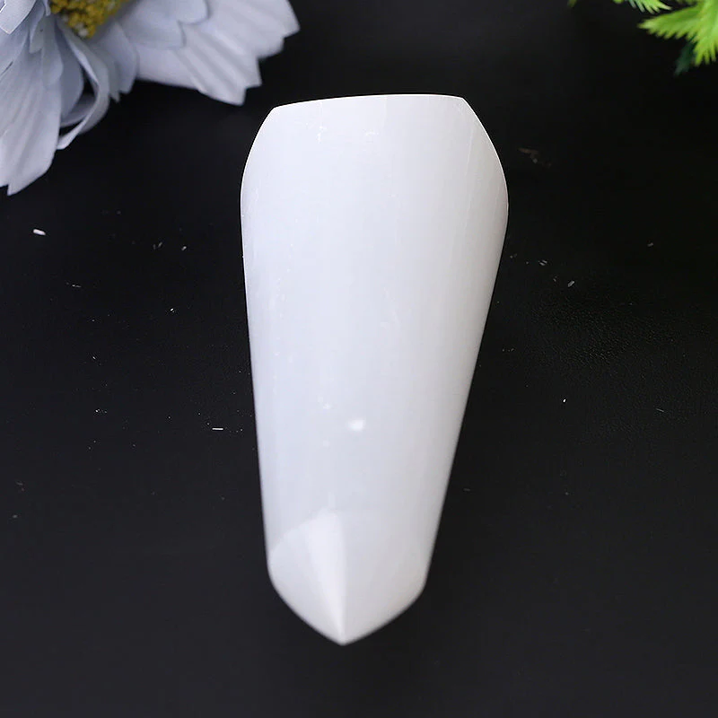 4-Inch Selenite Double Terminated Meditation Point - Image 5
