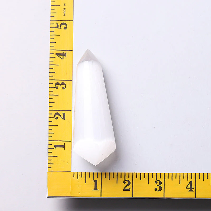 4-Inch Selenite Double Terminated Meditation Point - Image 7