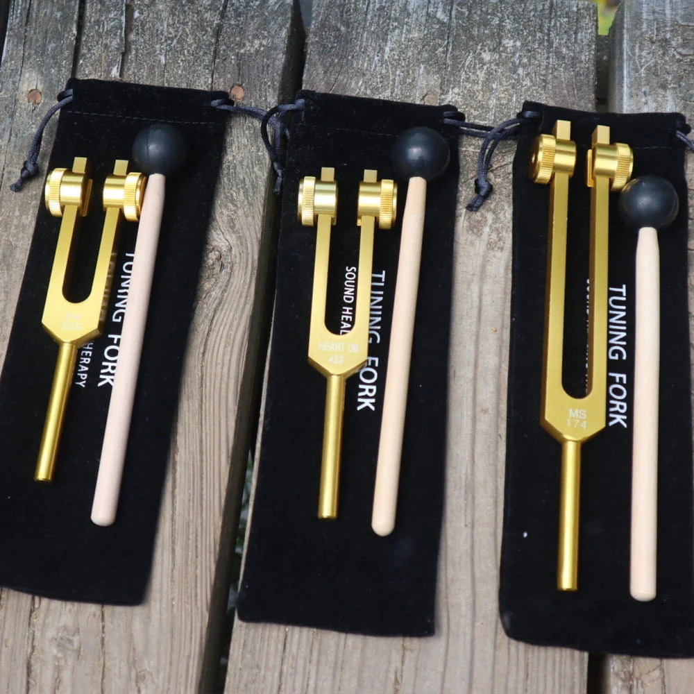 3pc Solfeggio Tuning Fork Set: 174, 432 & 528 Hz Healing Frequencies - Image 14
