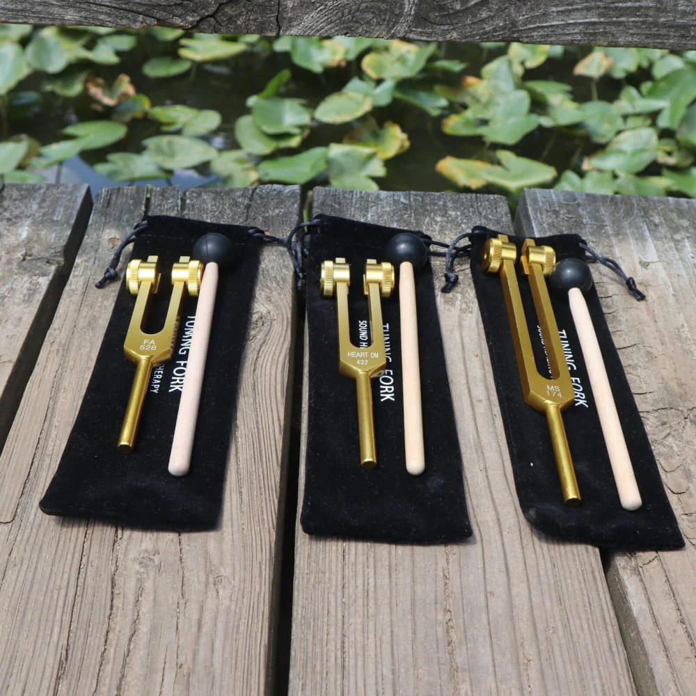 3pc Solfeggio Tuning Fork Set: 174, 432 & 528 Hz Healing Frequencies - Image 15