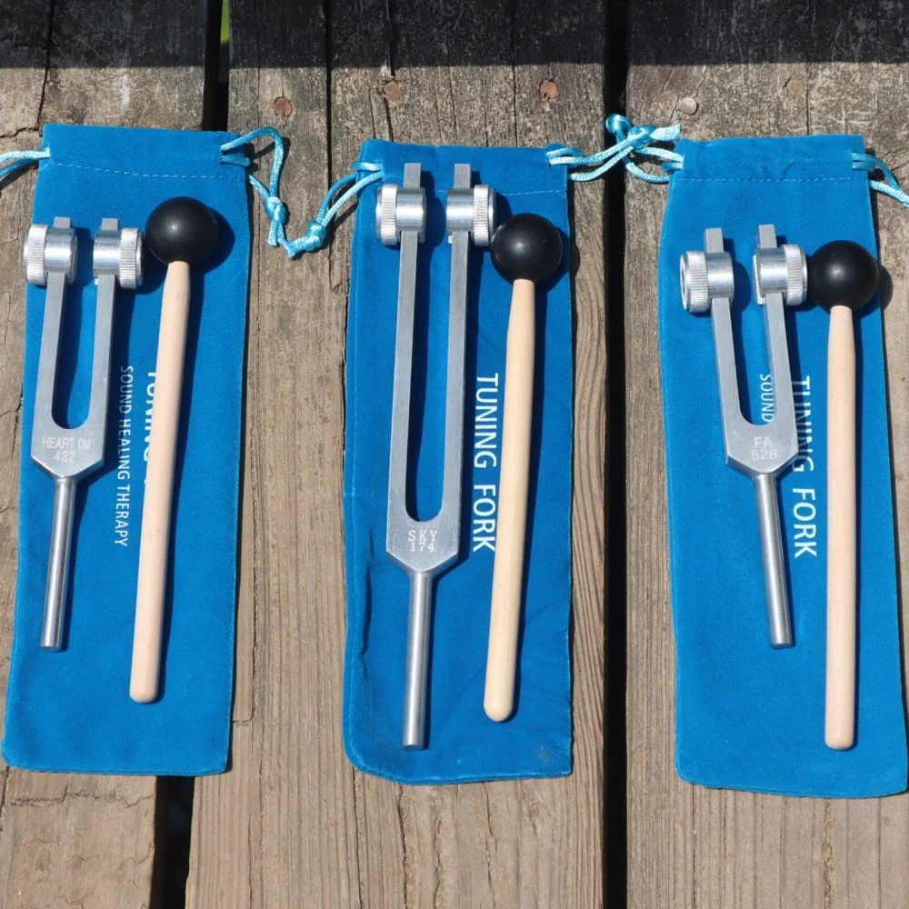 3pc Solfeggio Tuning Fork Set: 174, 432 & 528 Hz Healing Frequencies - Image 17