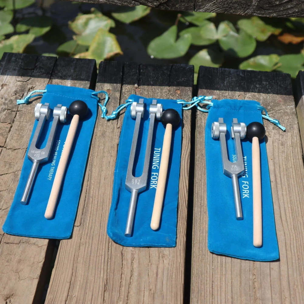3pc Solfeggio Tuning Fork Set: 174, 432 & 528 Hz Healing Frequencies - Image 18