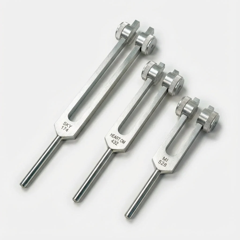 3pc Solfeggio Tuning Fork Set: 174, 432 & 528 Hz Healing Frequencies - Image 3