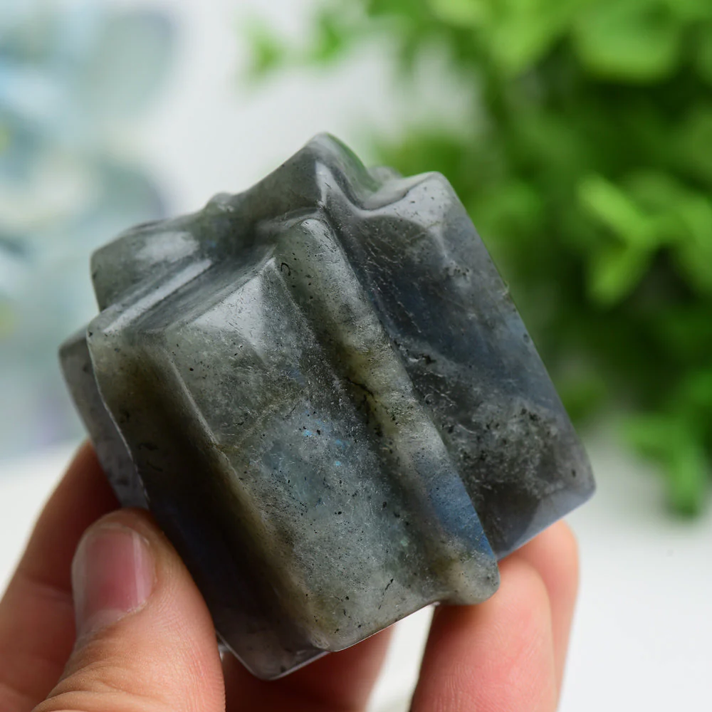 2.1 inch Yooperlite Labradorite Crystal Gift Box Carving - Image 5
